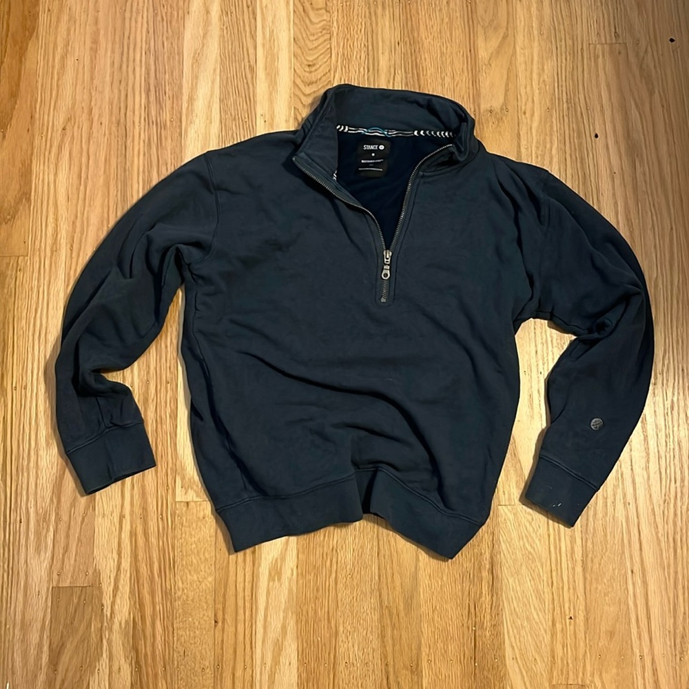 Stance Butterblend half zip fleece in perfect condition